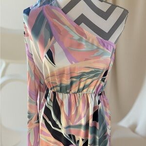 🆕 NWT Label Rail X women's one-shoulder maxi Dress SZ 6 = Small